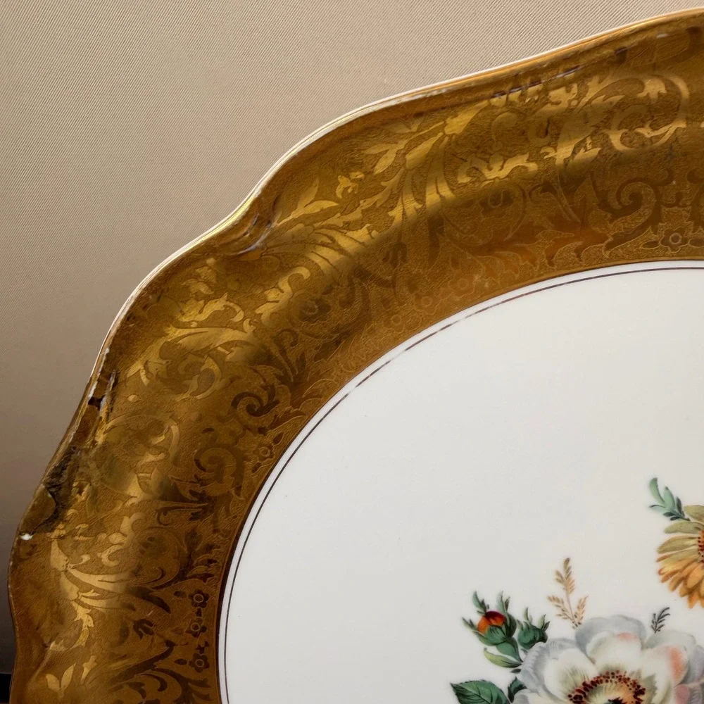 Vintage Rosenthal Moliere Alt Brabant Gold Gilt 13.25